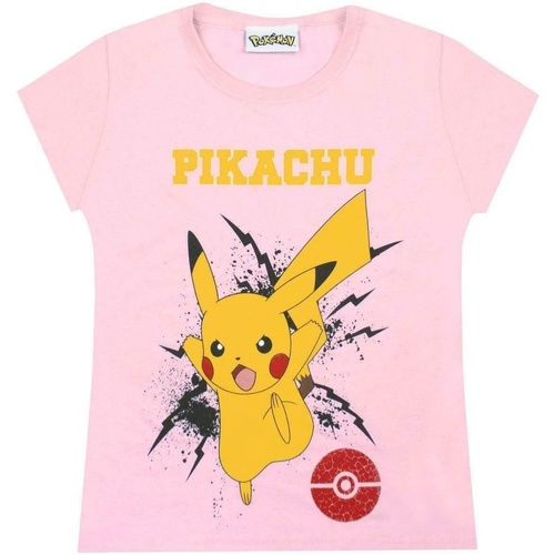 Vêtements Fille T-shirts manches longues Pokemon  Rouge