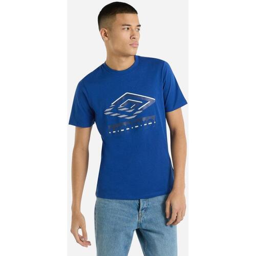 Vêtements Homme T-shirts manches longues Umbro UO2107 Bleu