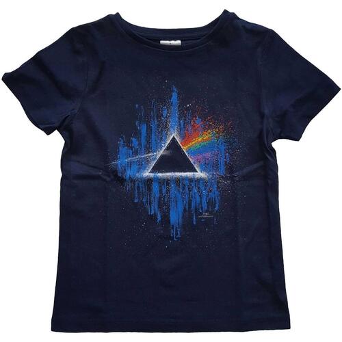 Vêtements Enfant Ærmeløs T-shirt Yoga Studio Foundation Relaxed Pink Floyd Tom Tailor T-shirt à manches longues avec col fantaisie Blanc Bleu