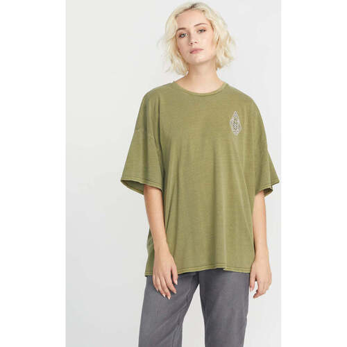 Vêtements Homme T-shirts manches courtes Volcom Camiseta Chica  My Guys - Moss Vert