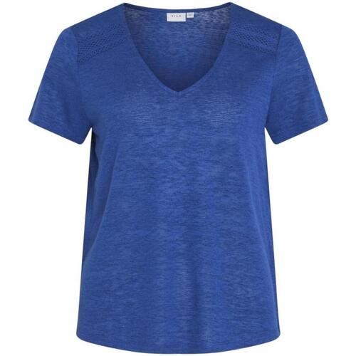 Vêtements T-shirts & Polos Vila  Bleu