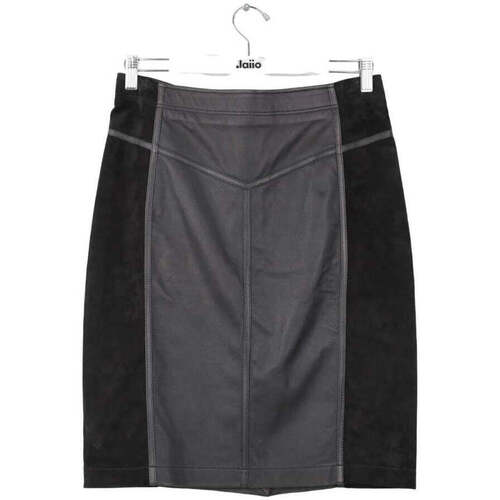 Vêtements Femme Jupes Taille Burberry Mini jupe en cuir Noir