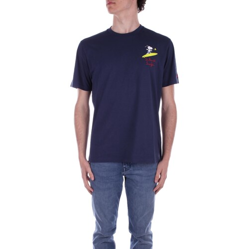 Vêtements Homme T-shirts manches courtes Mc2 Saint Barth TSHM001 Bleu
