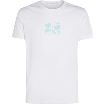 Vêtements Homme T-shirts & Polos Ck slim JEANS Small Box Logo Tee Blanc
