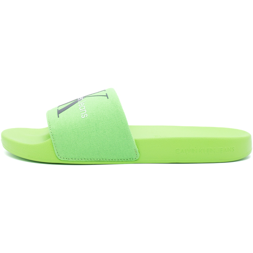Chaussures Homme Chaussons Ck Jeans Slide Monogram Co Vert