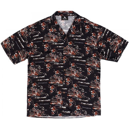 Vêtements Homme T-shirts & Polos Mauna Kea Chemise noire Bowling Land of Aloha Noir