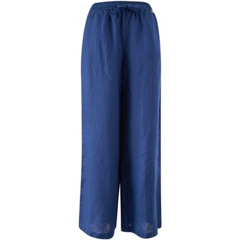 Vêtements Femme Contrast Detail Crop Shirt & Shorts Set Yes Zee P398-J400 Bleu