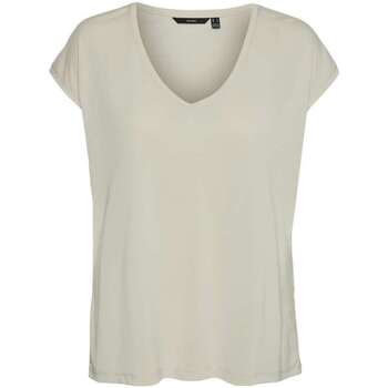Vêtements Femme T-shirts manches courtes Vero Moda 160635VTPE24 Beige