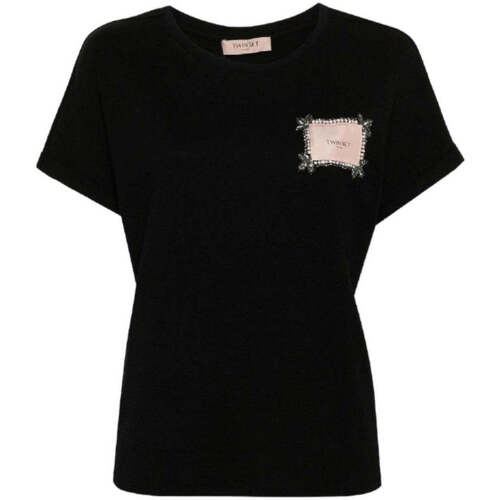 Vêtements Femme Michael Kors Dotted Print Short-sleeve Shirt Twin Set  Noir