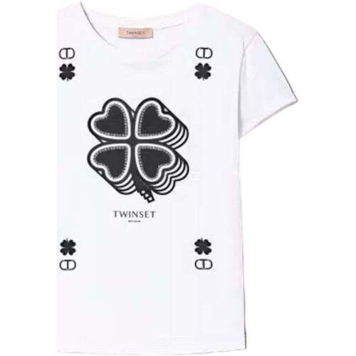 Vêtements Femme Michael Kors Dotted Print Short-sleeve Shirt Twin Set  Blanc