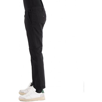 40weft Pantalon chino noir Lenny Noir