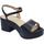 Chaussures Femme Sandales et Nu-pieds Wonders D-8841-P Iseo Noir