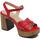 Chaussures Femme Sandales et Nu-pieds Wonders L-1401 Marisol Iseo Rouge