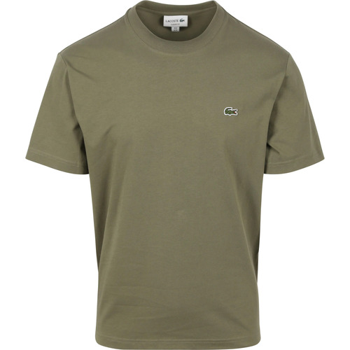 Vêtements Homme T-shirts & Polos Lacoste T-Shirt Vert Olive Vert
