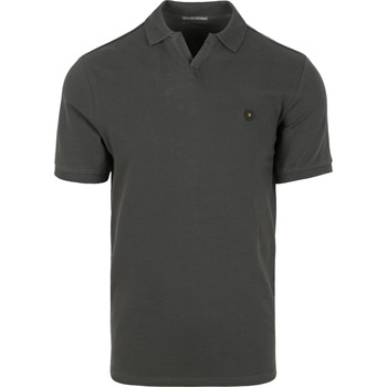 t-shirt no excess  poloshirt riva solid anthracite 