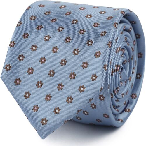 Vêtements Homme Cravates et accessoires Suitable Cravate Soie Mini Fleurs Bleu Bleu