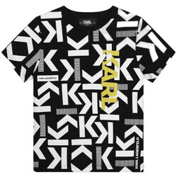 Vêtements Enfant T-shirts & Polos Karl Lagerfeld Tee shirt junior  noir Z30053/M41 - 12 ANS Noir
