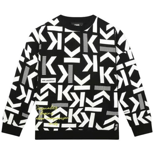 Vêtements Enfant Sweats Karl Lagerfeld Sweat junior  junior noir Z30037/N50 - 12 ANS Noir