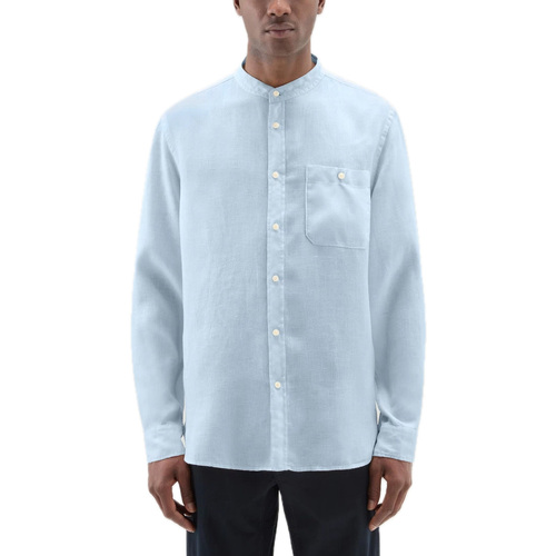 Vêtements Homme Chemises manches longues Woolrich cfwosi0105mrut3372-30052 Bleu
