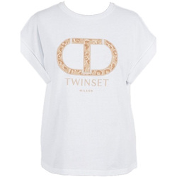 Vêtements PLS30896 T-shirts manches courtes Twin Set 241tt2142-00001 Blanc