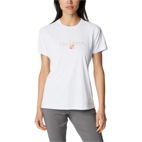 Vêtements Femme Chemises / Chemisiers Columbia W Zero Rules Graphic Crew Blanc