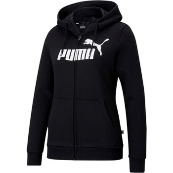 Vêtements Femme Sweats Puma ESS Logo Full-Zip Hoodie FL Noir