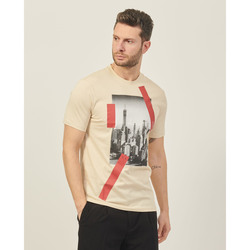 Vêtements Homme T-shirts & Polos EAX t-shirt en coton coupe régulière Beige
