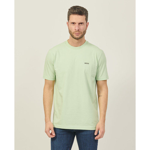 Vêtements Homme T-shirts & Polos BOSS T-shirt  casual pour hommes avec logo contrasté Vert