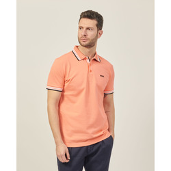 Vêtements Homme T-shirts ecru & Polos BOSS Polo pour hommes Paddy de  avec bords contrastés Orange