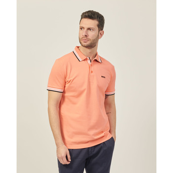 Vêtements Homme T-shirts & Polos BOSS Polo pour hommes Paddy de  avec bords contrastés Orange
