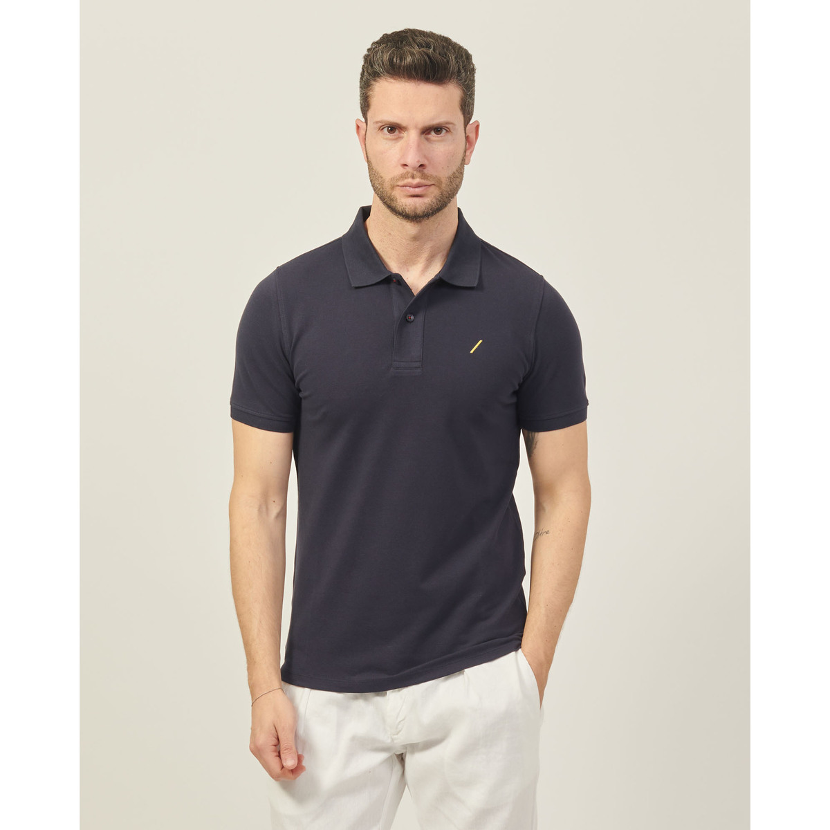 Vêtements Homme T-shirts & Polos Sette/Mezzo Polo homme SetteMezzo en coton Bleu