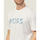 Vêtements Homme T-shirts & Polos BOSS T-shirt homme en coton  avec logo imprimé Blanc