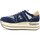 Chaussures Femme Bottes Premiata Sneaker Donna Denim Jeans Blu BETH-6714 Bleu