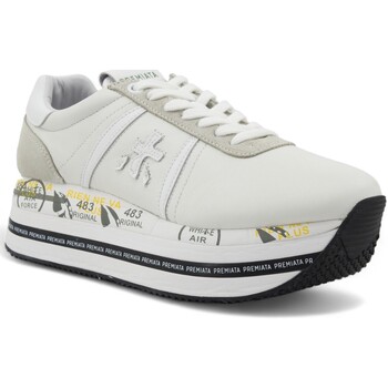 Chaussures Femme Bottes Premiata Sneaker Donna White BETH-5603 Blanc