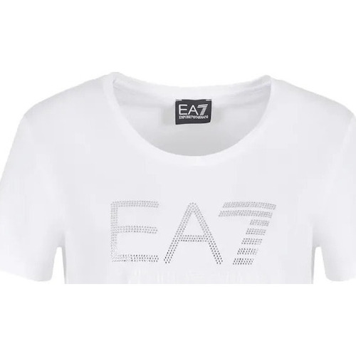 Vêtements Femme Emporio pentru ARMANI Kids Polo con stampa Blu Ea7 Emporio pentru ARMANI T-shirt EA7 3DTT21 TJFKZ Donna Blanc