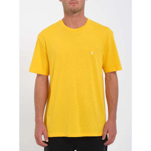 Vêtements Homme T-shirts manches courtes Volcom Camiseta  Stone Blanks - Citrus Jaune