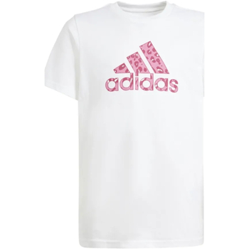 Vêtements Fille T-shirts manches courtes adidas Originals IW1375 Blanc