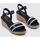 Chaussures Femme Espadrilles Tommy Hilfiger WEBBING WEDGE SANDAL Marine