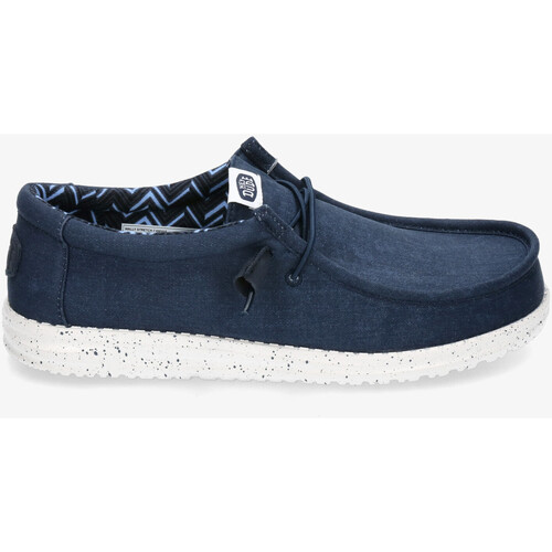 Chaussures Homme Oreillers / Traversins Dude WALLY EASY WASHED Bleu