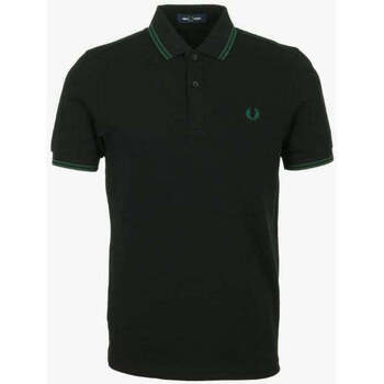 Vêtements Homme T-shirts & Polos Fred Perry Polo twin tipped Noir Homme Noir