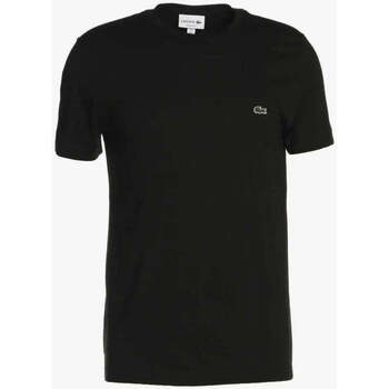 Vêtements Homme T-shirts & Polos Lacoste T-SHIRT Homme noir BASIC Noir
