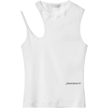 Vêtements Femme Débardeurs / T-shirts sans manche Hinnominate top sticker blanc Blanc