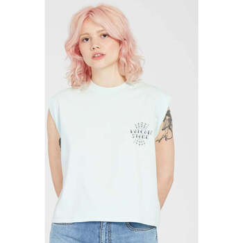 Vêtements Femme T-shirts manches courtes Volcom Camiseta sin mangas Chica  Volnex - Pale Aqua Bleu