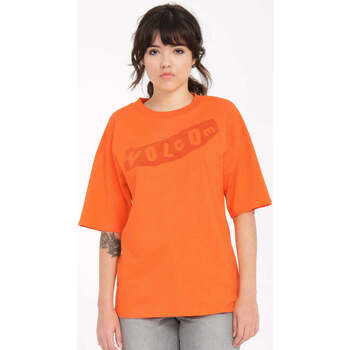 Vêtements Femme Jack & Jones Volcom Camiseta Chica  Pistol - Carrot Orange