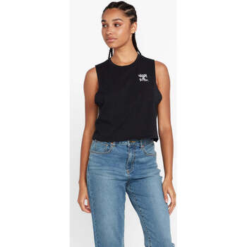 Vêtements Femme T-shirts manches courtes Volcom Camiseta sin mangas Chica  Pepper Crop - Black Noir