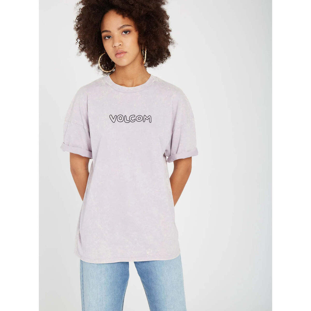 Vêtements Femme T-shirts manches courtes Volcom Camiseta Chica  Voltrip - Light Orchid Violet