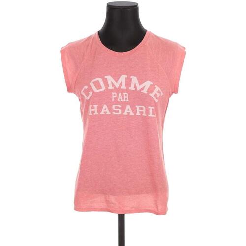 Vêtements Femme Débardeurs / T-shirts sans manche Claudie Pierlot T-shirt en coton Rose