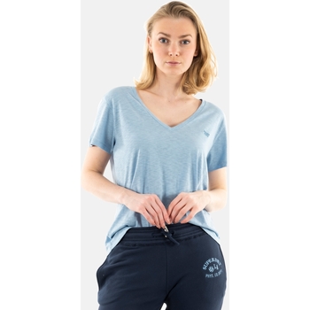 Vêtements Femme T-shirts manches courtes Superdry w1011181a Bleu