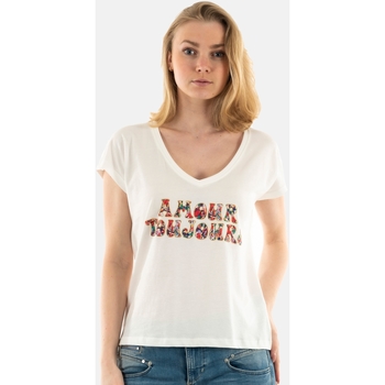 Vêtements Femme T-shirts manches Monogram Only 15321560 Blanc