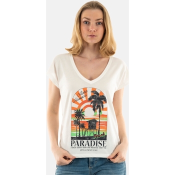 Vêtements Femme T-shirts manches Monogram Only 15315943 Blanc